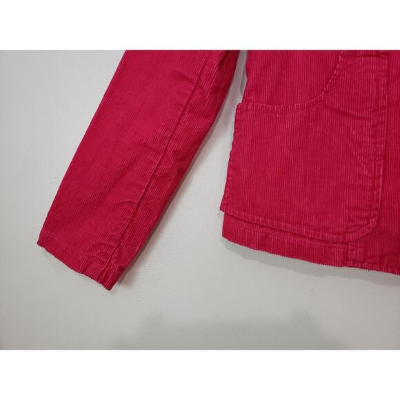 (O5) Y2K Liz Claiborne Womens Jacket Size XSP Corduroy Pink Cottagecore Office - Picture 3 of 8
